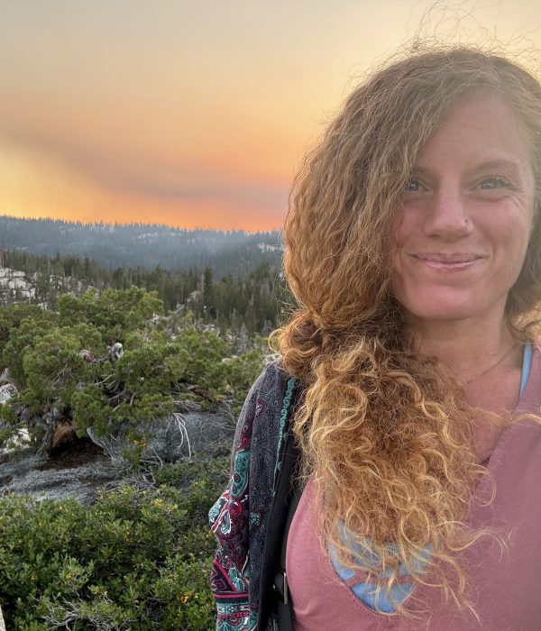 Beth smiles, sunset Yosemite